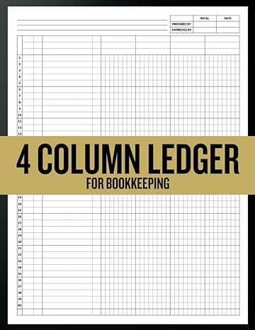 4 column ledger for bookkeeping 1st edition goldenmind press b0cnb4rpf5