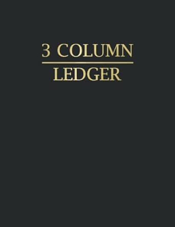 3 column ledger 1st edition one go studio 979-8435306231
