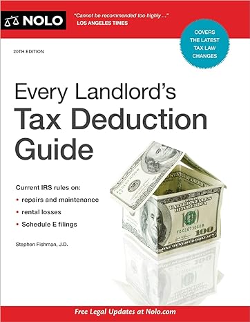 every landlords tax deduction guide 20th edition stephen fishman j.d. 1413331394, 978-1413331394