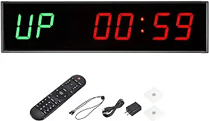 Patikil Led Gym Timer Workout Interval Timer Count Down With Remote 11