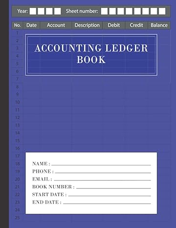 accounting ledger book 1st edition jose schwager 979-8724005982