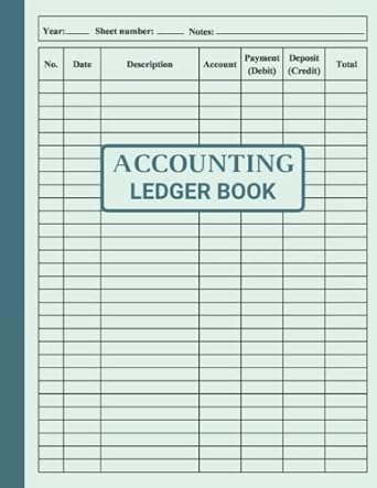 accounting ledger book 1st edition kld press 979-8436027401