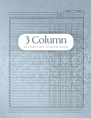 3 column accounting ledger book 1st edition marlies virgen. c b0cmcssjz2