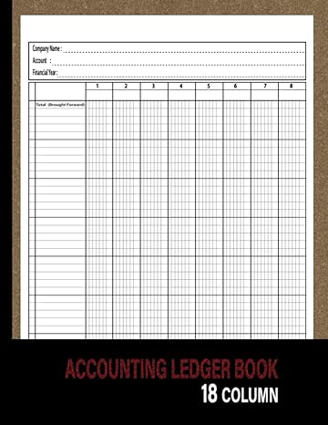 accounting ledger book 18 column 1st edition adil smith publisher b0byrlnlrd