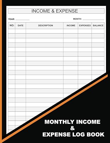 monthly income and expense log book 1st edition am publishing b0c47jd3sv