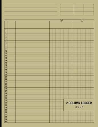 2 column ledger book 1st edition am publishing b0c7j3csvj