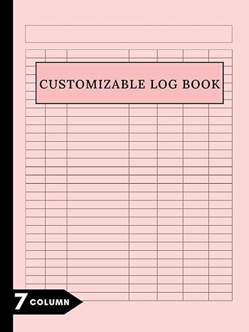 Customizable Log Book 7 Column