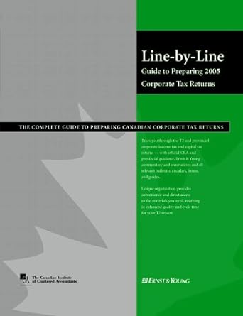 line by line guide to preparing 2005 corporate tax returns 1st edition fca james morrisey, cfp murray