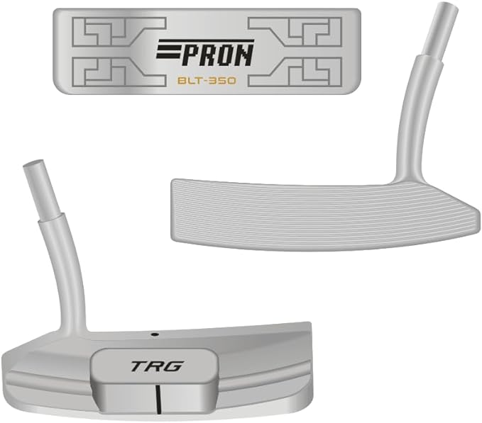 ‎pron japan pron cnc milled face blade putter golf club with cover trg23 model chrome finish 35 inches 