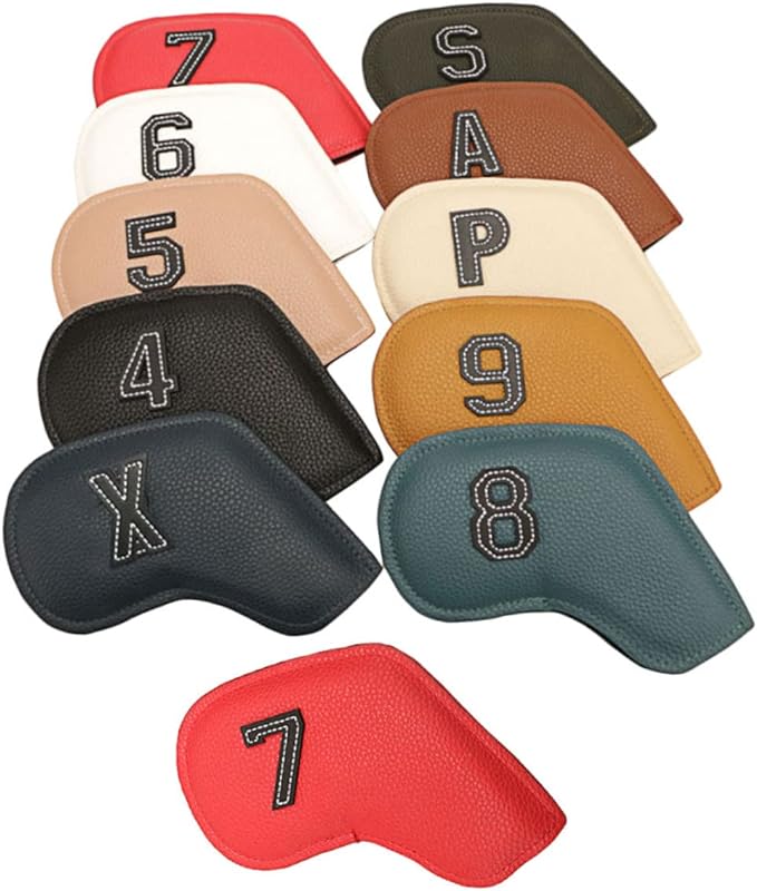 besportble 10pcs golf putter cover number club covers hand print vintage  ?besportble b0cn1v4twb
