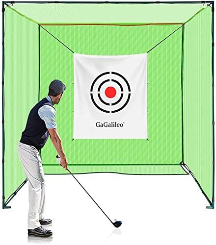 gagalileo golf cage net 10x10x10ft and golf replacement target 5x6ft bundle heavy duty golf cage  gagalileo