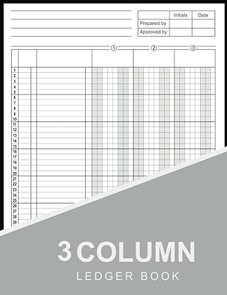 3 column ledger book 1st edition am publishing b0c7t1nplx