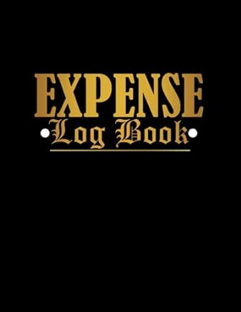 expense log book 1st edition log book expense tracker b0c87dfjm8