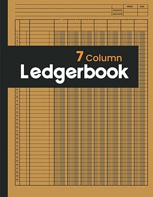 7 column ledger book 1st edition smith publications b0cjhb7knk