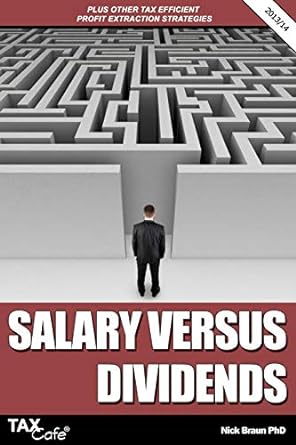 salary versus dividends plus other tax efficient profit extraction strategies 2014 edition nick braun