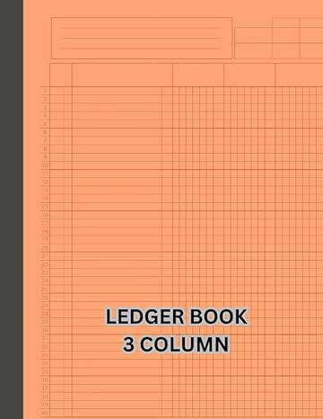 ledger book 3 column 1st edition donald oran b0cb2fv1yb