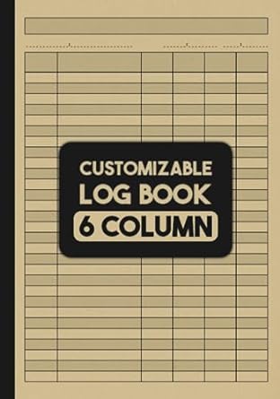 customizable log book 6 column 1st edition intellect realm b0cfcpdtvl
