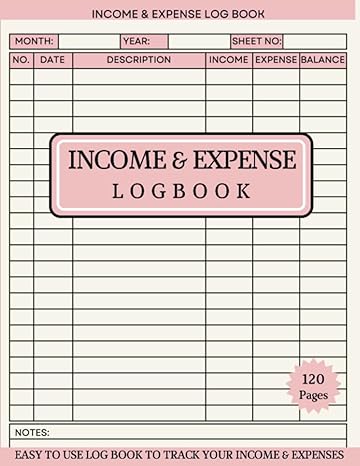 income and expense log book 1st edition morgan finn b0cfclw7mv