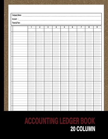 accounting ledger book 20 column 1st edition anni anni ledger press b0byqyt5dj