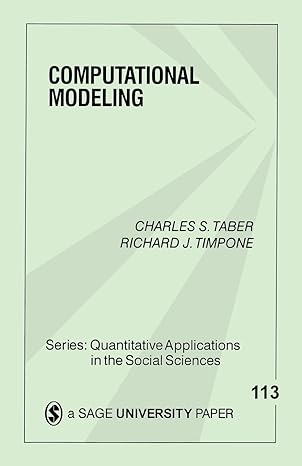 computational modeling 1st edition charles s. taber, richard john timpone 0803972709, 978-0803972704