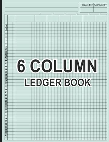 6 column ledger book 1st edition am publishing b0c4mp2lry
