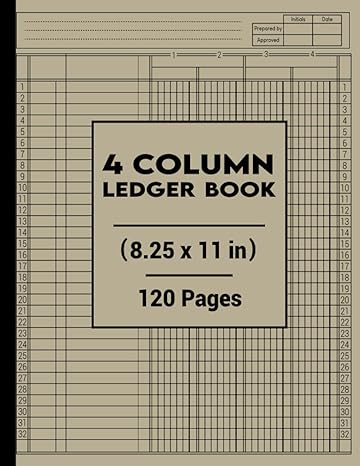 4 column ledger book 1st edition graphing pro 979-8424191589