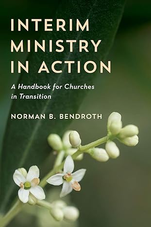interim ministry in action a handbook for churches in transition  norman b. bendroth 1538104997,