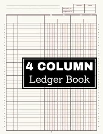 4 column ledger book 1st edition mh el mourabit b0cdflg1kk