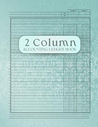 2 column accounting ledger book 1st edition marlies virgen. c b0cmpd1pmc