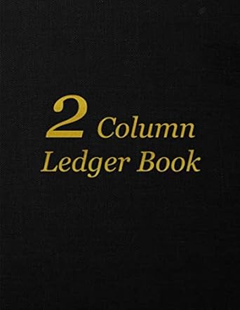 2 column ledger book 1st edition tracker resource 979-8673693131