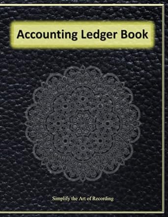 account ledger book 1st edition brian martin 979-8506676164