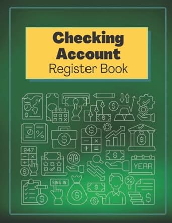 checking account register book 1st edition anna white 979-8427701846