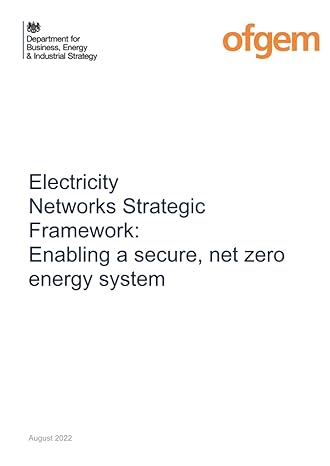 electricity networks strategic framework enabling a secure net zero energy system 1st edition uk government