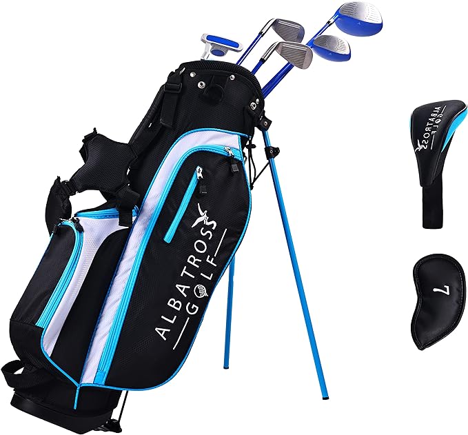 elevon junior golf club set with stand bag for age 3 12 7 piece or 8 piece set right hand  ‎elevon