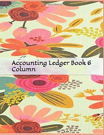 accounting ledger book 6 column 1st edition accounting ledger book 979-8622483707