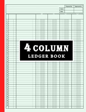 4 column ledger book 1st edition pandareader press sa b0bs9sx2lx