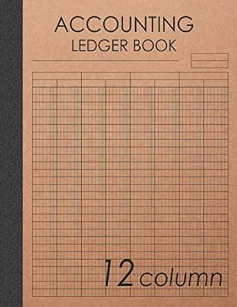 accounting ledger book 12 column 1st edition brightcolor ledger notebooks 1711074004, 978-1711074009