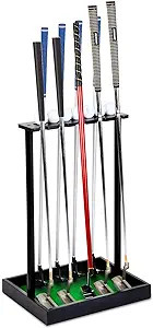 xnwouco golf club rack putter stand for 9 cues wooden golf club organizer  ?xnwouco b0clh2qvtv