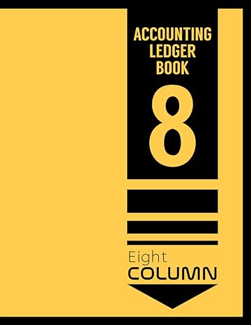 accounting ledger book 8 column 1st edition blfactory b093b7t8dr