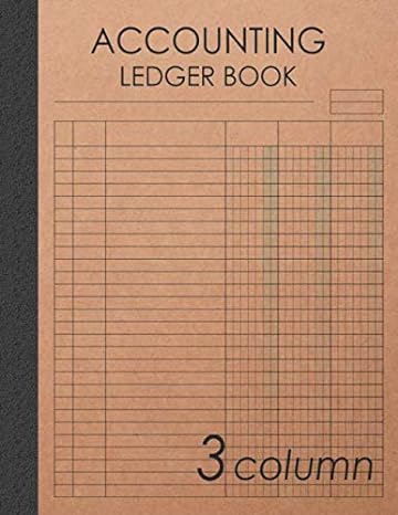 accounting ledger book 3 column 1st edition brightcolor ledger notebooks 1711073814, 978-1711073811