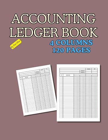 accounting ledger book 4 column 1st edition hope allen b0cnbhdqzv