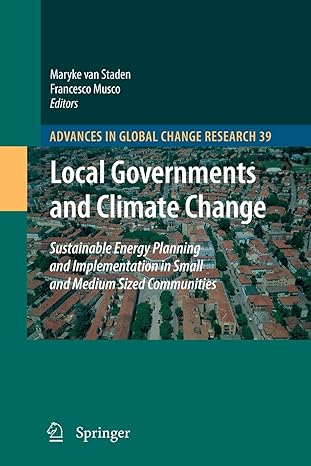 local governments and climate change sustainable energy planning and implementation in small and medium sized