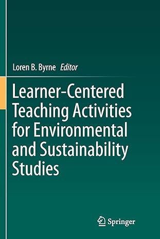 learner centered teaching activities for environmental and sustainability studies 1st edition loren b. byrne