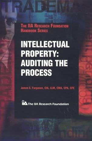 intellectual property auditing the process 1st edition james scott fargason 0894136097, 978-0894136092