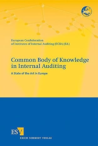 common body of knowledge in internal auditing 1st edition european confederation of institutes of internal
