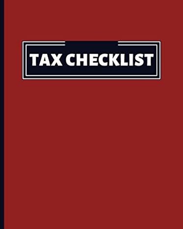 tax checklist 1st edition albion pope 979-8665157986