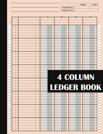 4 column ledger book 1st edition lb publishing b0c1jd9dl4
