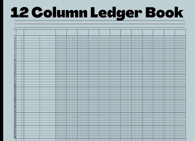 12 column ledger book 1st edition lesh press b0bd2xnxcy