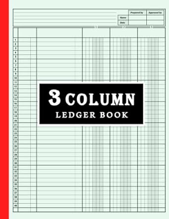3 column ledger book 1st edition pandareader press sa b0brlym48n