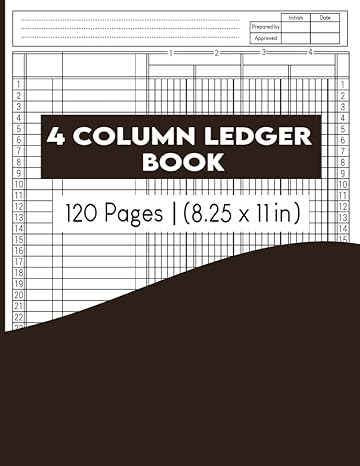 4 column ledger book 1st edition graphing pro 979-8424190476
